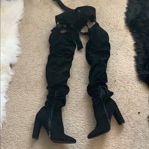 Waist Belt Garter Boots Sz 8